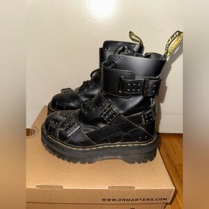 Dr. Martens Jadon Strap Platform Leather Boots